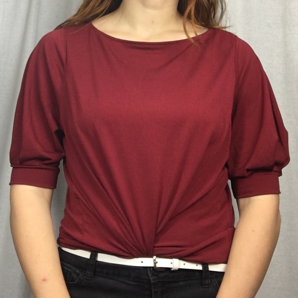 Red blouse